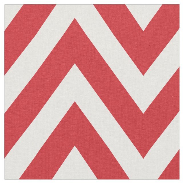 Tecido Vermelhos Moderno Chevron Grande Escala (Detalhe)
