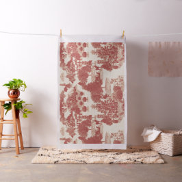 Tecido Vermelhos profundos e cremes Natal Winter Wonderla