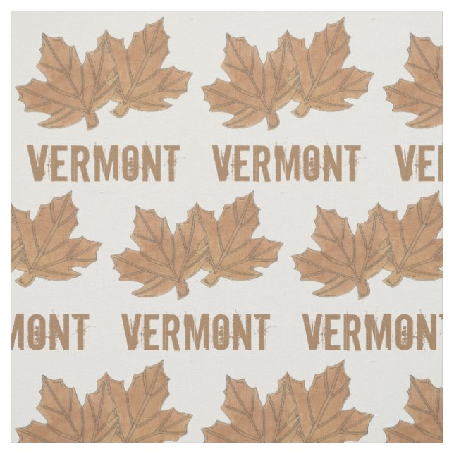 Tecido Vermont Maple Leaf deixa açúcar doce VT Foodie (Modelo)
