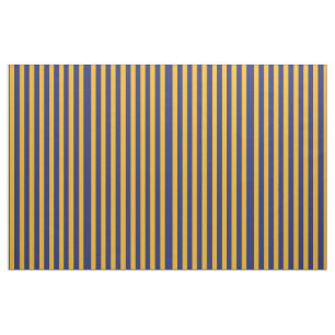 Tecido Vertical-Listrado azul e Dourado