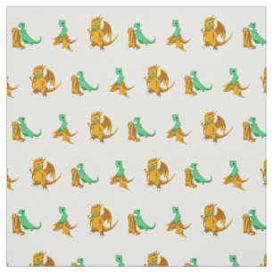 Tecido "Vestido para o sucesso" do lagarto ao dragão