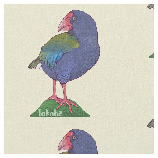 Tecido Vetor takahe New Zelândia Bird (Detalhe)