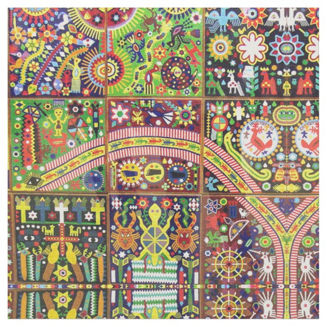 Tecido Viagem tribal maia mexicano de Boho da arte de (Detalhe)