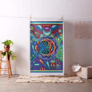 Tecido Viagem tribal maia mexicano de Boho da arte de