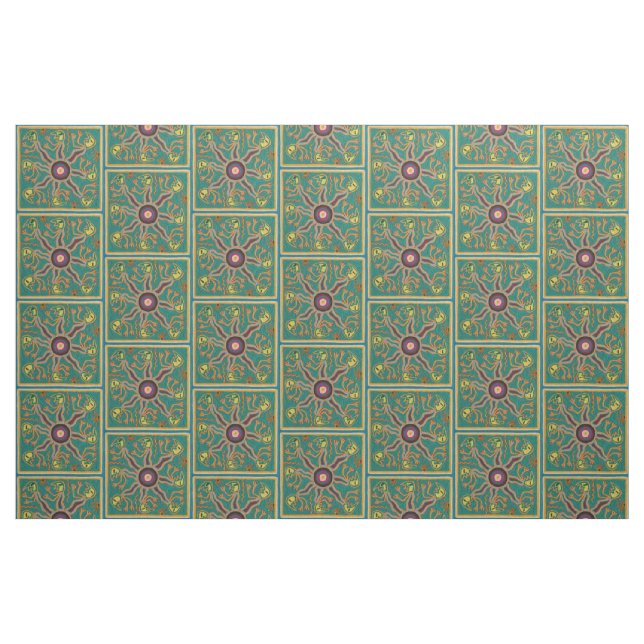 Tecido Viagem tribal maia mexicano de Boho da arte de (Fat Quarter)