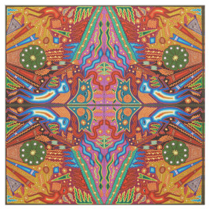 Tecido Viagem tribal maia mexicano de Boho da arte de