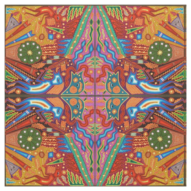 Tecido Viagem tribal maia mexicano de Boho da arte de (Modelo)