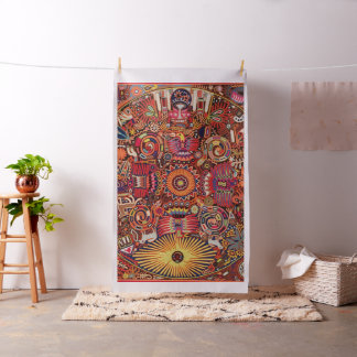 Tecido Viagem tribal maia mexicano de Boho da arte de