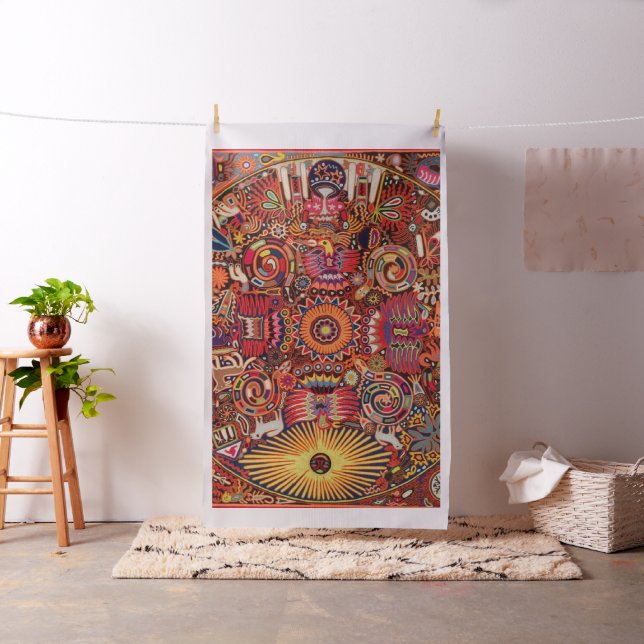 Tecido Viagem tribal maia mexicano de Boho da arte de (In Situ)