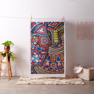 Tecido Viagem tribal maia mexicano de Boho da arte de