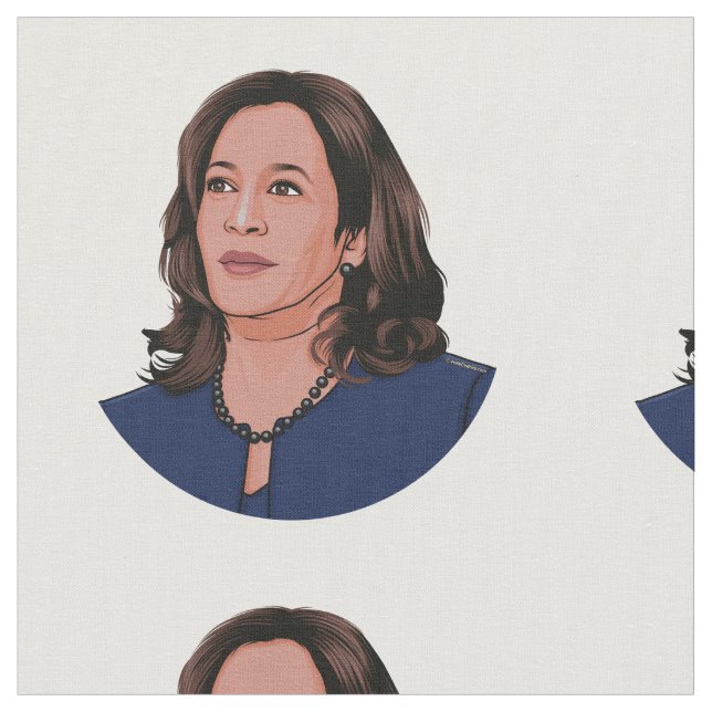 Tecido Vice-Presidente Kamala Harris (Detalhe)