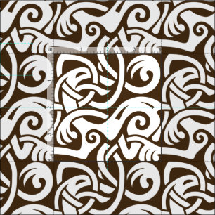 Tecido Viking Celtic Intertwining Animal Standard