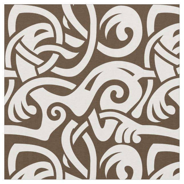 Tecido Viking Celtic Intertwining Animal Standard (Detalhe)