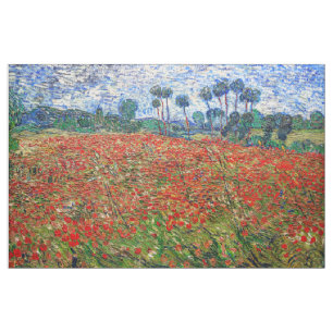 Tecido Vincent van Gogh - Campo de Papoulas