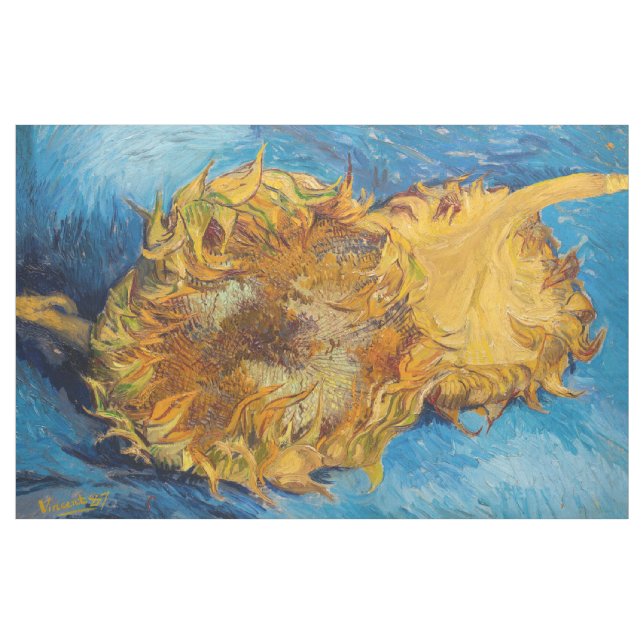 Tecido Vincent van Gogh - Dois Girassóis Cortados (Jarda)