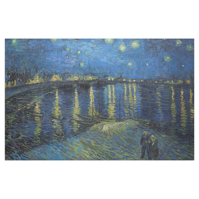 Tecido Vincent van Gogh - Noite Estrelada sobre o Ródano (Jarda)