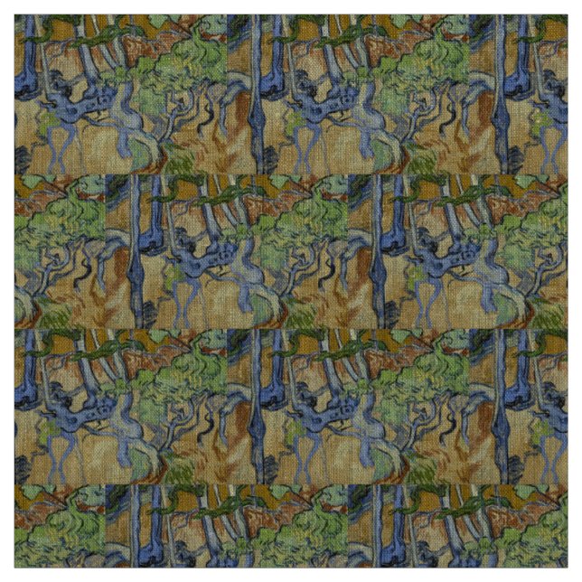 Tecido Vincent van Gogh - Raízes de árvore (Modelo)
