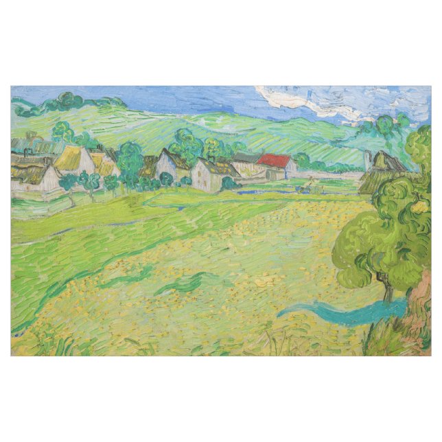 Tecido Vincent van Gogh - Vista dos navios perto de Auver (Jarda)