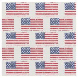 Tecido Vintage aflita o padrão de bandeira da América, fa