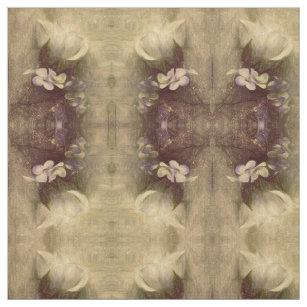 Tecido Vintage Antique Sepia Brown Floral Antiga Textura