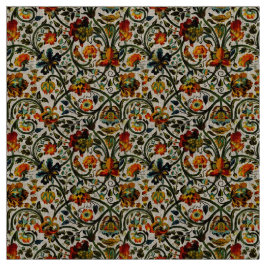 Tecido Vintage Art Nouveau Thistles Cicadas Patterno