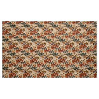 Tecido Vintage Autumn Floral Botanical Pattern