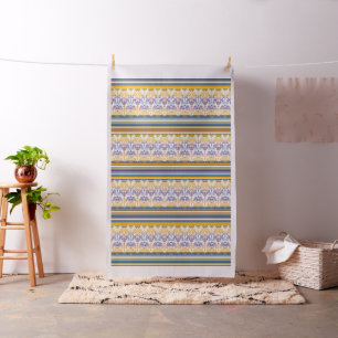 Tecido Vintage Damask Stripes colorido II + sua ideia