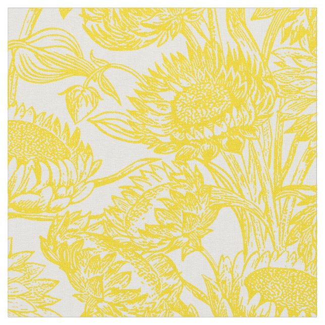 Tecido Vintage Elegant Sunflower Yellow (Detalhe)