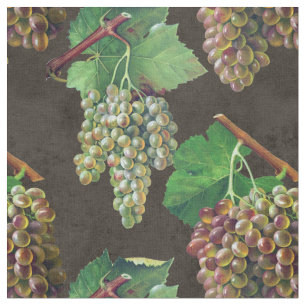 Tecido Vintage Green Graphics e Vines on Brown