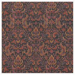 Tecido Vintage Indonésio Banguecoque Padrão Ikat Tribal