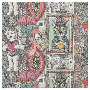 Tecido vintage namorados kitsch