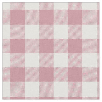 Tecido Vintage Pink & White Plaid Gingham
