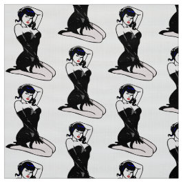 TECIDO VINTAGE PINUP MULHER MOTIF