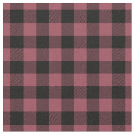 Tecido Vintage Red & Black Plaid Gingham