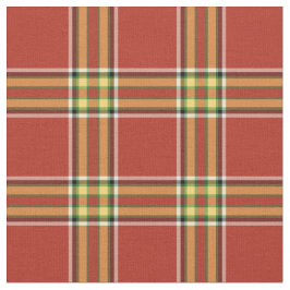 Tecido Vintage Red e Yellow Scottish Xadrez