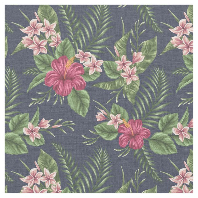 Tecido Vintage Red Hibiscus (Detalhe)