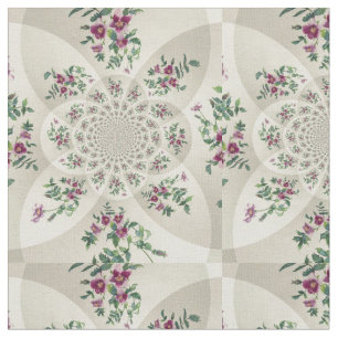 Tecido Vintage Rosa Mandala