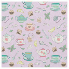 Tecido Vintage Tarde, Tea Party Drinker