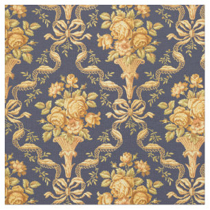 Tecido Vintage Victorian Era Floral Brocade Padrão
