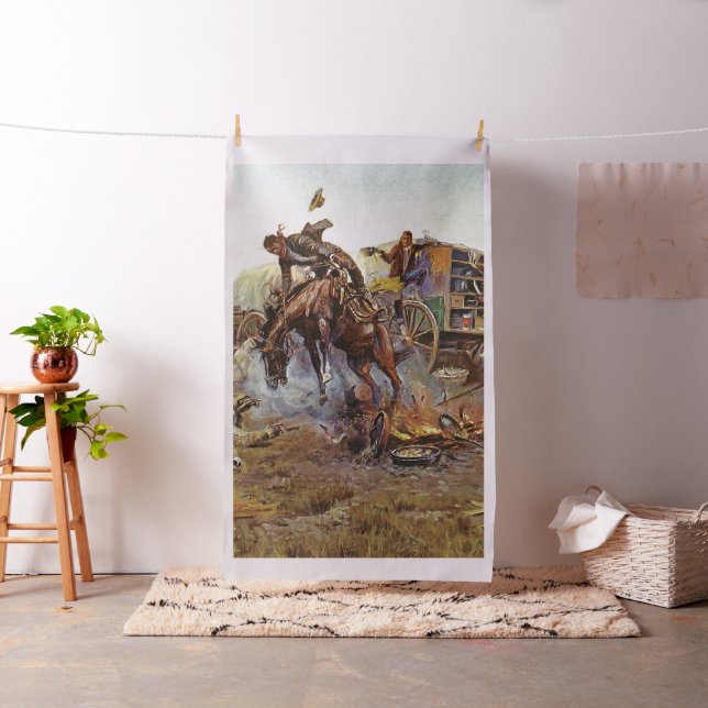 Tecido Vintage Western Cooks Incomoda Russell-Lg Impressã (In Situ)