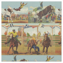 Vintage Western Rodeo Evita Cowboys Horses Bulls