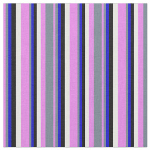 Tecido Violeta, Cinza de ardósia, azul, preto e branco