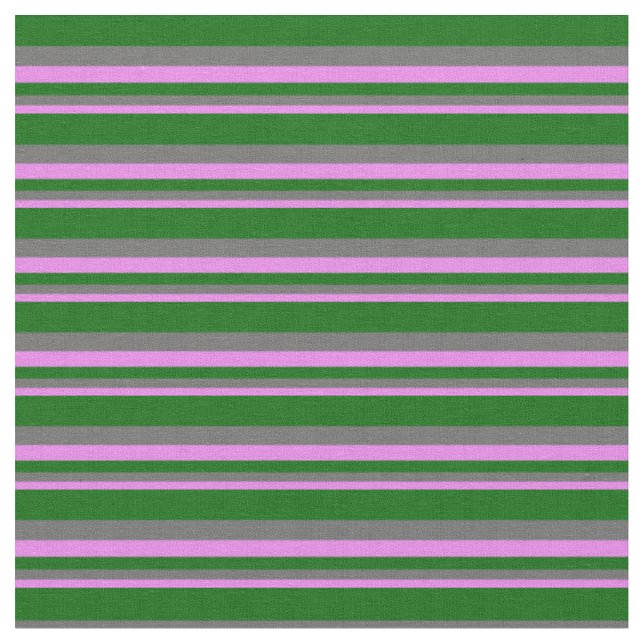 Tecido Violeta, Cinzas Escuras e Linhas Verde Escuras (Detalhe)