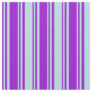 Tecido Violeta Escura e Azul Pó Padrão Striped/Links