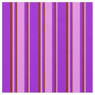 Tecido Violeta Escuro, Violeta e Faixa Colorida Maroon