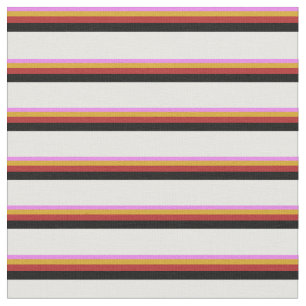 Tecido Violeta, Goldenrod, Vermelho, Preto e Branco Color