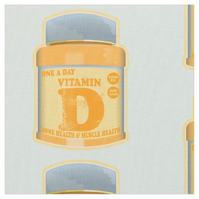 Tecido Vitamina D cápsulas saúde e bem-estar (Detalhe)