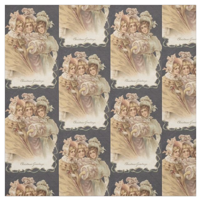 Tecido vitoriano Fashion Vintage Chrismas (Modelo)