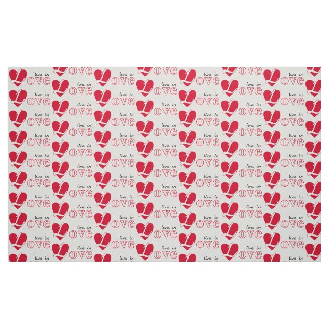Tecido Viva o amor (Fat Quarter)
