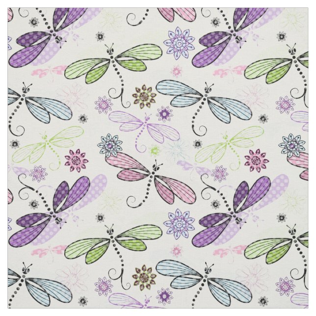 Tecido Voo Dragonfly - impressão pequeno (Modelo)